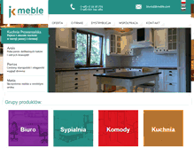 Tablet Screenshot of jkmeble.com